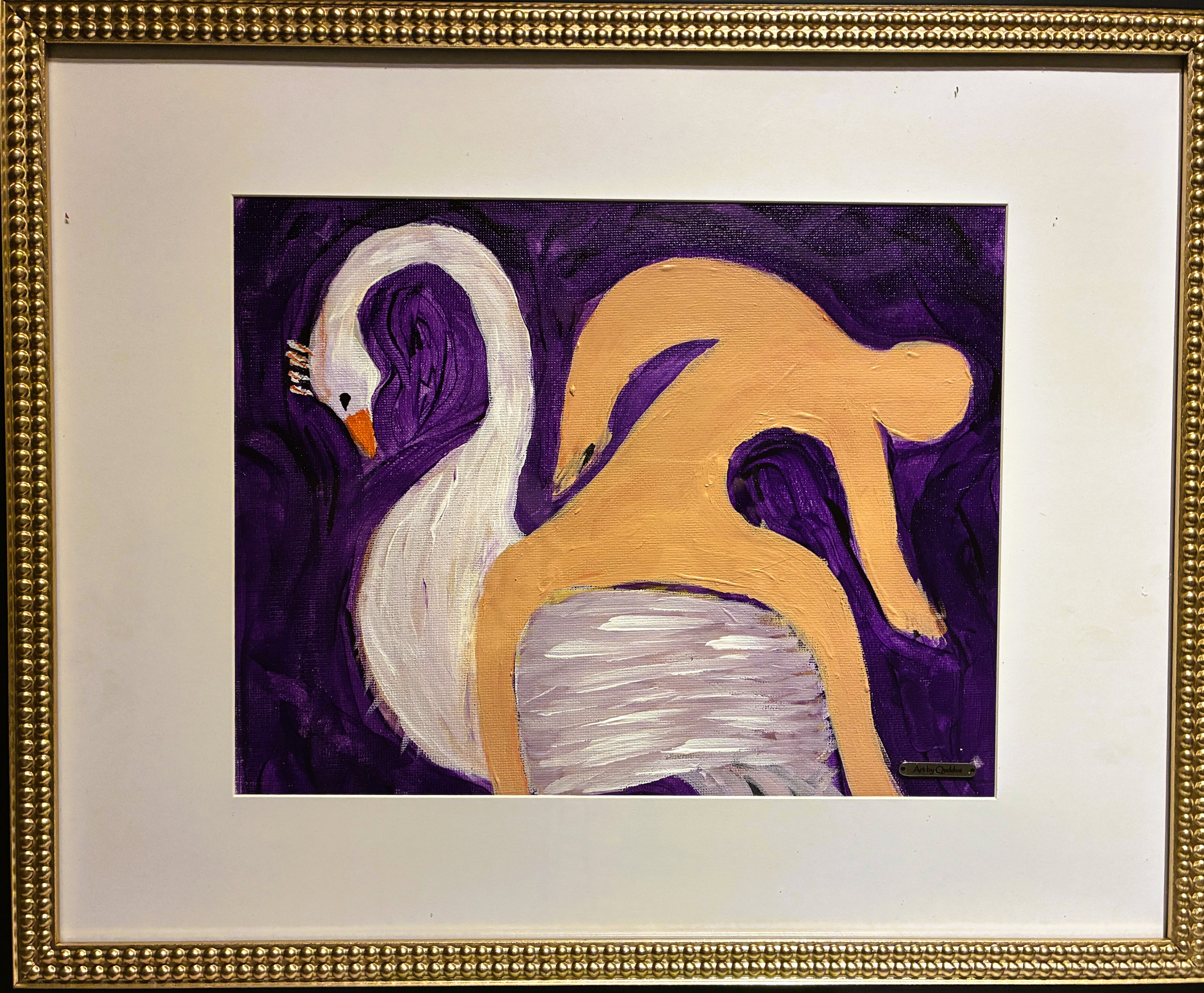 Original Artwork: Stillness Within- The Swan and the Spirit of Yoga